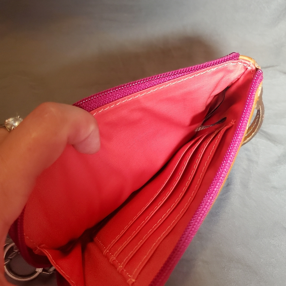 Fossil Key Per Keyper Multicolored Zip Wristlet W… - image 8